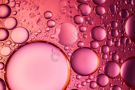 发光的粉红色气泡图片