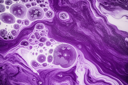 紫色的泡沫图片