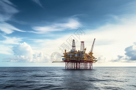海上工业油气生产的输油管道图片