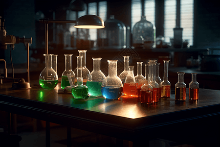 实验室的化学品图片