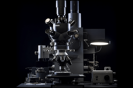 实验室电子显微镜背景图片