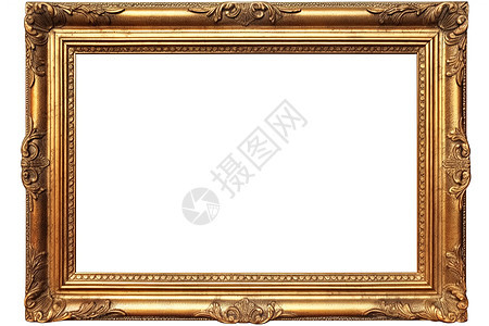 金色经典木制相框图片