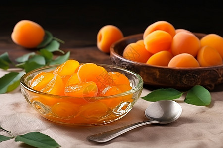 杏子蜜饯甜品图片