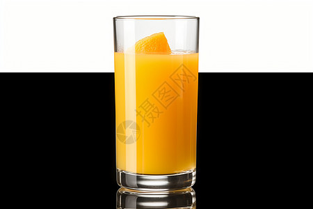 新鲜的橙汁背景图片