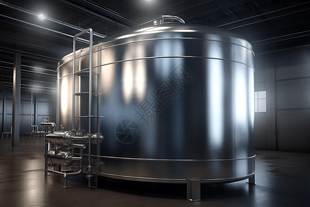 工业储氢罐3D概念图图片