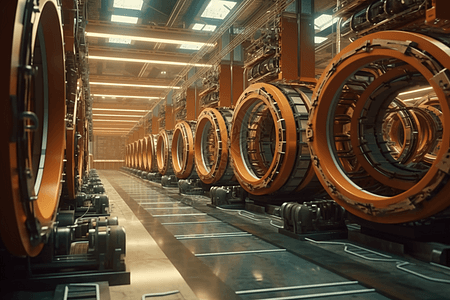 橡胶工业工厂内部图片