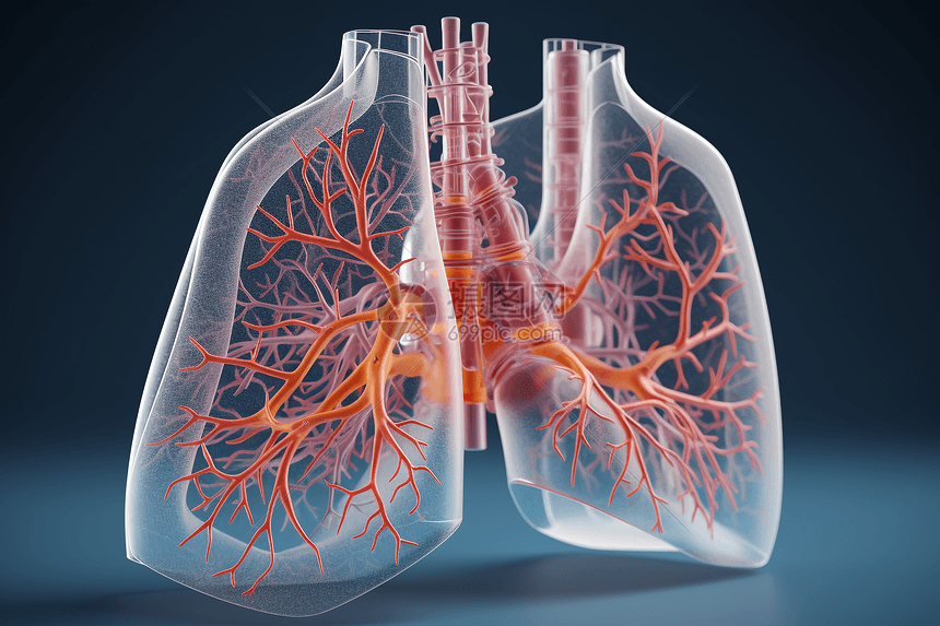 肺部3D模型图片