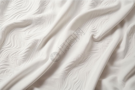 棉拖波浪白色棉桌布背景