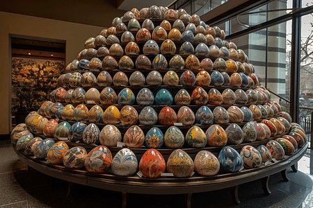 节日活动大型彩蛋展示背景