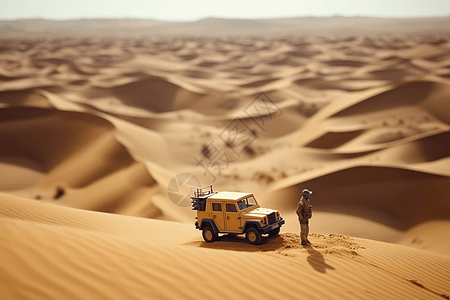 沙漠中的探险图片