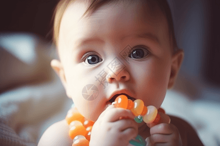 婴儿可爱的脸蛋高清图片