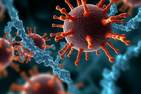 3D细胞病毒场景图片