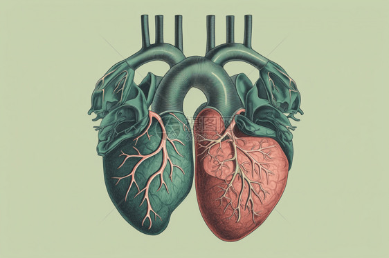 有丰富信息的心脏和肺图片