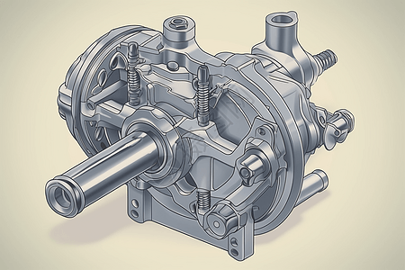 复杂动力转向泵图片