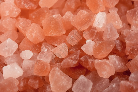 粉色的矿物质晶体图片