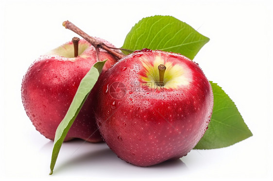 新鲜健康的红苹果图片
