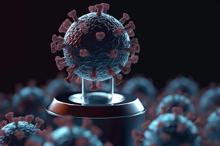 冠状病毒宏3d概念图图片