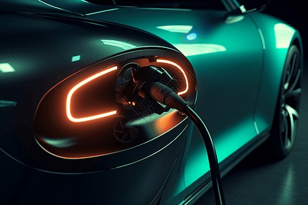现代化能源汽车充电桩图片