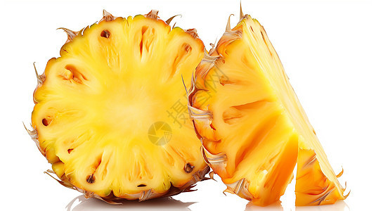 香甜多汁的金黄色菠萝图片
