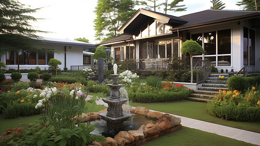 别墅花园设计景观图片