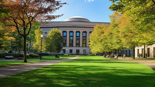 麻省理工学院的草坪图片