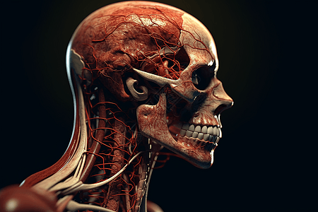现代化医疗骨骼背景图片