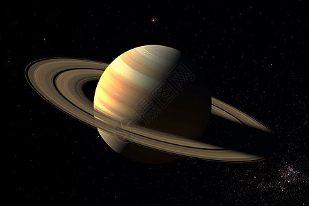 外太空的土星背景图片
