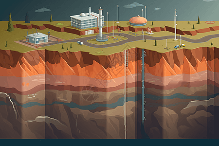 地热能资源背景图片