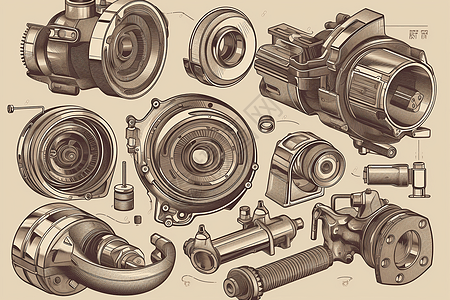涡轮增压器零件图片