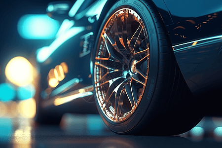 汽车轮毂汽车轮胎设计图片