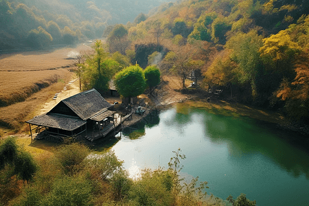 旅游房屋促进乡村旅游设计图片