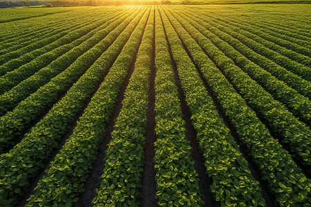 阳光下的农作物图片