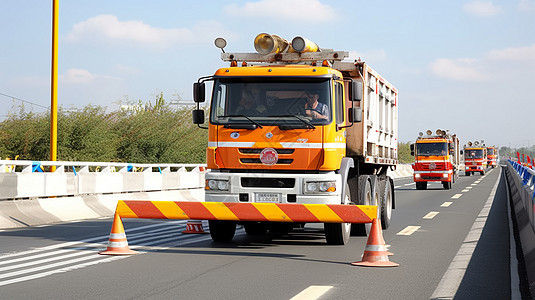 抢修道路汽车图图片