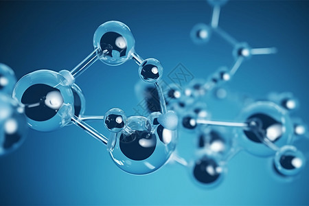 医疗分子结构图背景图片