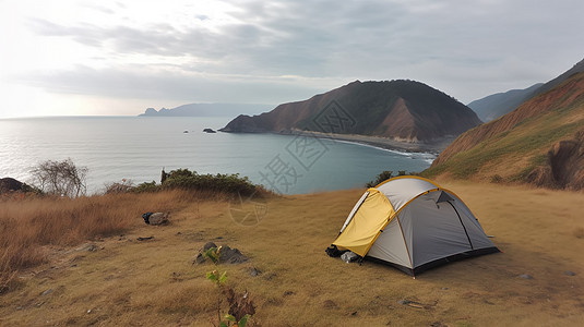 天海附近的旅游帐篷图片图片
