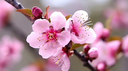 美丽的桃花图图片