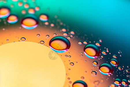 抽象的彩色气泡背景图片