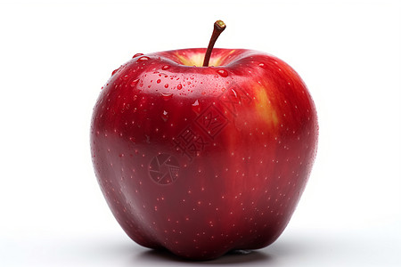 红色长城新鲜多汁的苹果背景