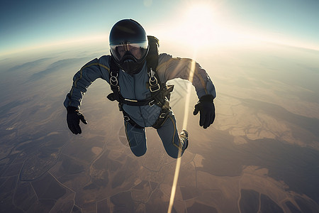 跳伞运动员背景图片
