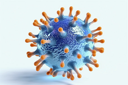 病毒模型场景背景图片