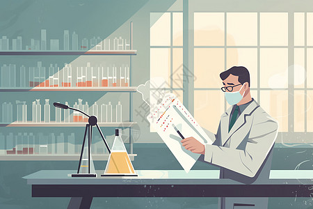 实验室内的科学家图片