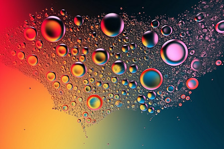 抽象水滴气泡背景图片