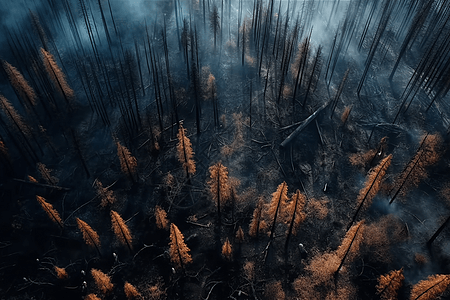 森林火灾图片