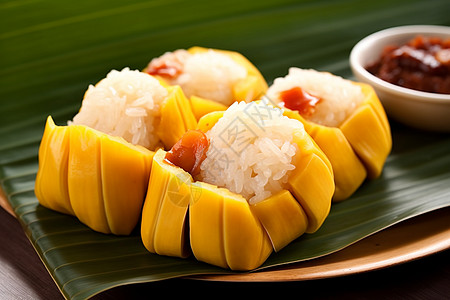 菠萝蜜糯米饭图片