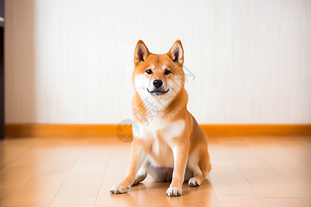 可爱的柴犬背景图片