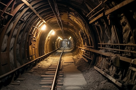 地下煤矿隧道图片