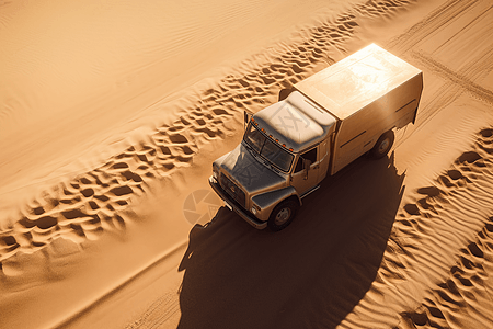 沙漠中的多功能车图片