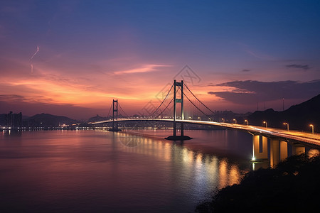 城市桥梁风景图片