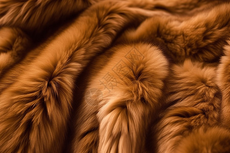 奢华的棕色水貂皮高清图片