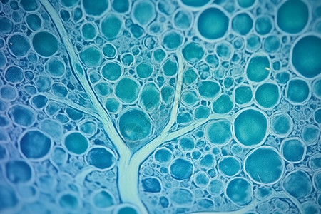植物的蓝色干细胞背景图片